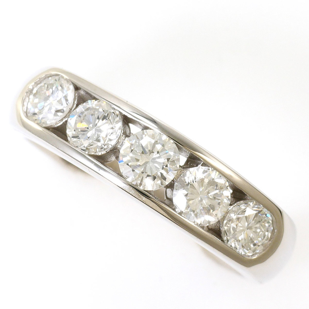 PT900 Platinum Ring with 0.855ct Diamond, Certificate of Authenticity, Total ...